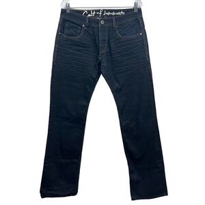 Cut of Individuality Jeans Hagen Straight Relaxed Button Fly Dark Wash Men 31x34